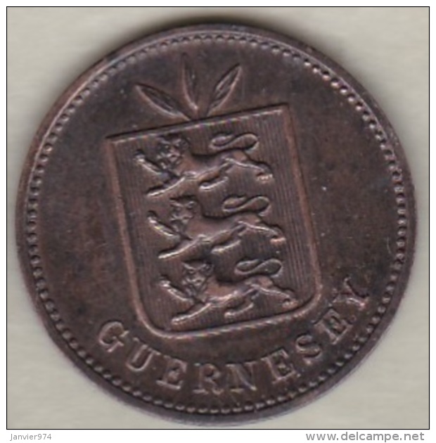 Guernesey 4 Doubles 1889 H  Bronze KM# 5 - Guernsey