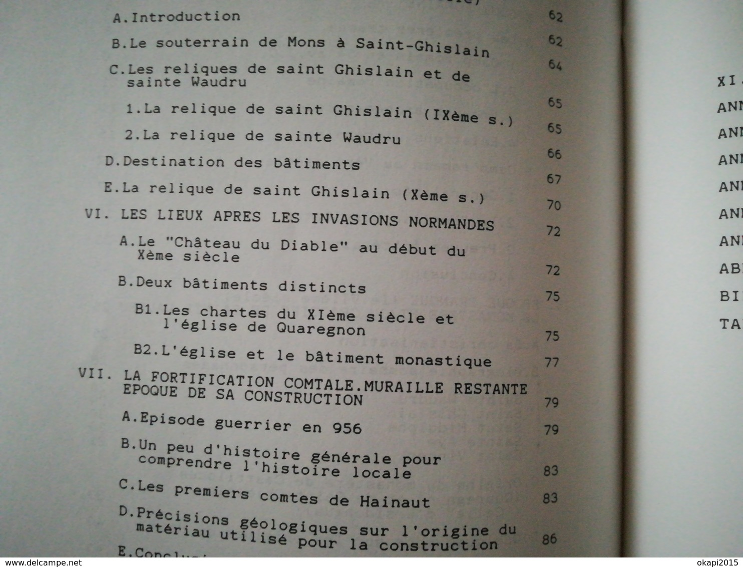 LE CHÂTEAU DU DIABLE À QUAREGNON PAR W. THOMAS ANNÉE 1989 LIVRE RÉGIONALISME WALLONNIE HAINAUT BELGIQUE BORINAGE