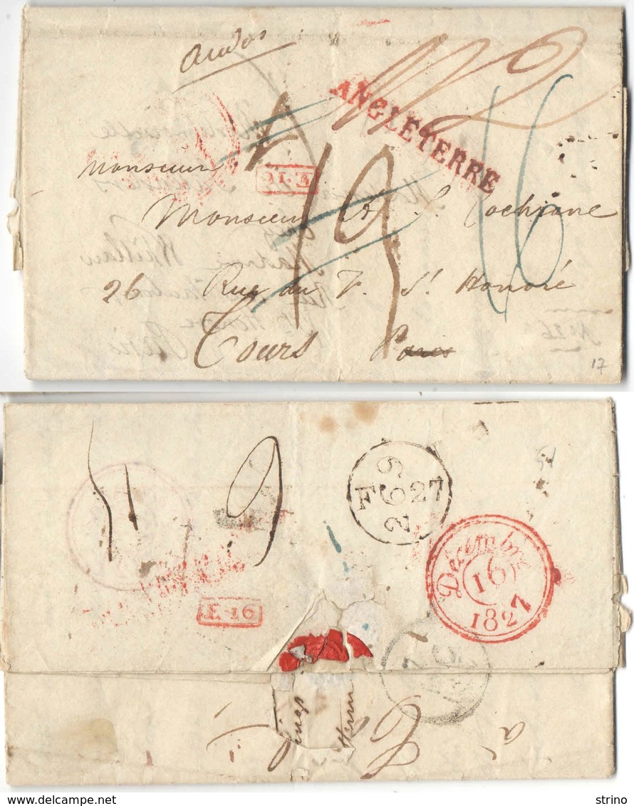 AR176) GRAN BRETAGNA - London To France - 1827 - Re-directed In France - ...-1840 Precursori