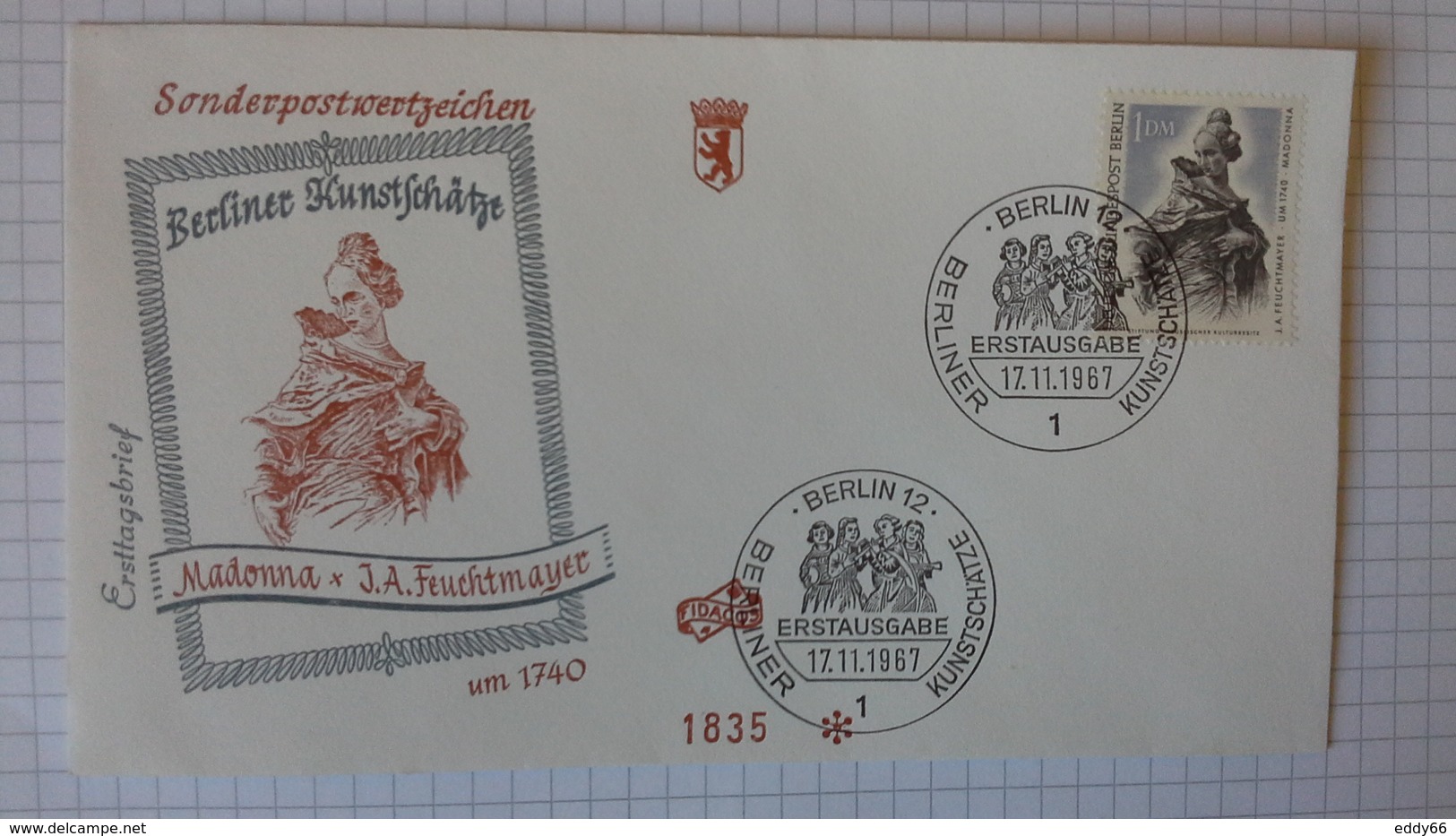 FDC Berlin   Mi.Nr. 303 -308  mit Sonderstempel (6 Briefe je mit EF)