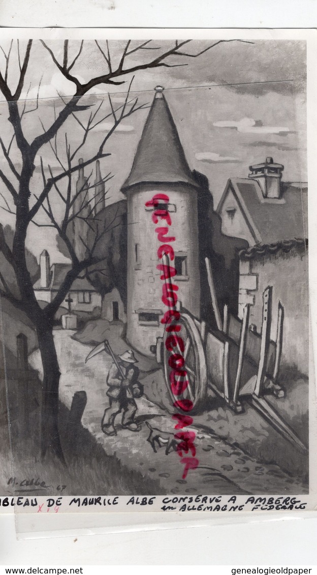 24 - VALOJOULX -MAURICE ALBE PEINTRE SCULPTEUR PRES LA CROIX DU COMBALOU- NE 15/1/1900 BEAUGENCY-DECEDE A PERIGUEUX 1995 - Célébrités