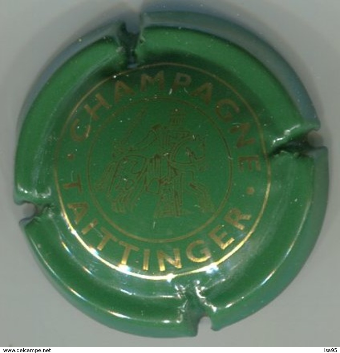 CAPSULE-CHAMPAGNE TAITTINGER N°87 Vert & Or - Taittinger