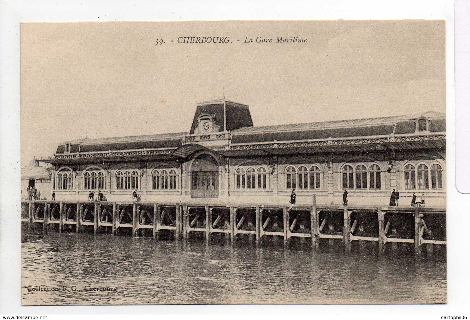 - CPA CHERBOURG (50) - La Gare Maritime - Collection F. C. N° 39 - - Cherbourg