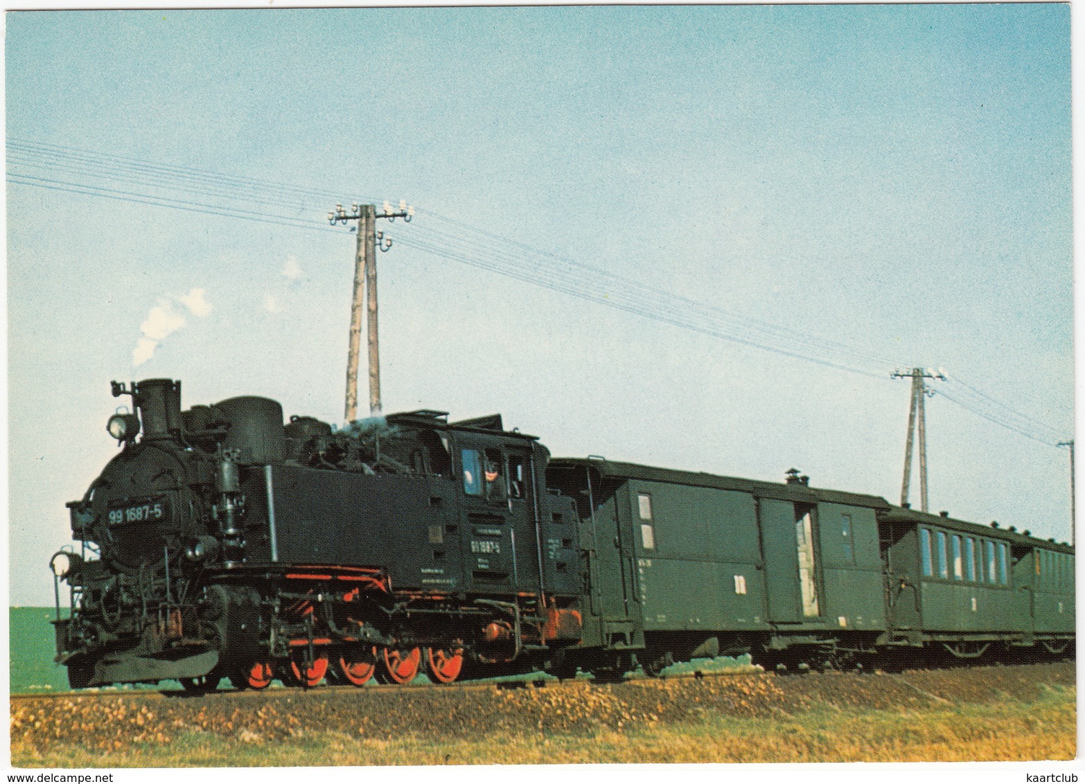 Strecke Freital - Willsdruf. 99 1687 Bei Grumbach Am 17.3.1972 - (D.) - Treinen