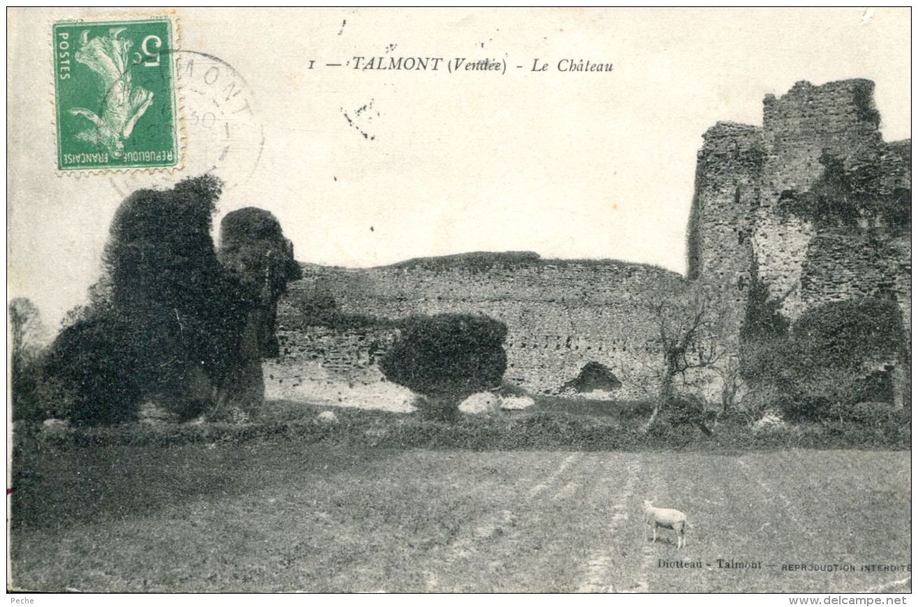 N°62833 -cpa Talmont -le Château- - Talmont Saint Hilaire