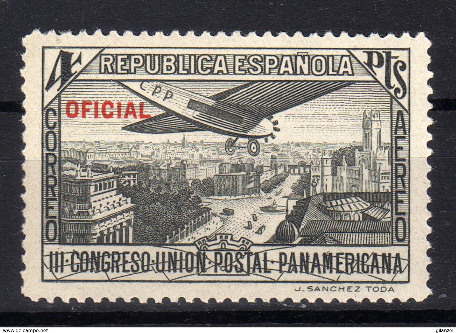 Spain Espana 1931 UPAE 3th Congress Union Postal Panamericana 1 Val Oficial - Neufs