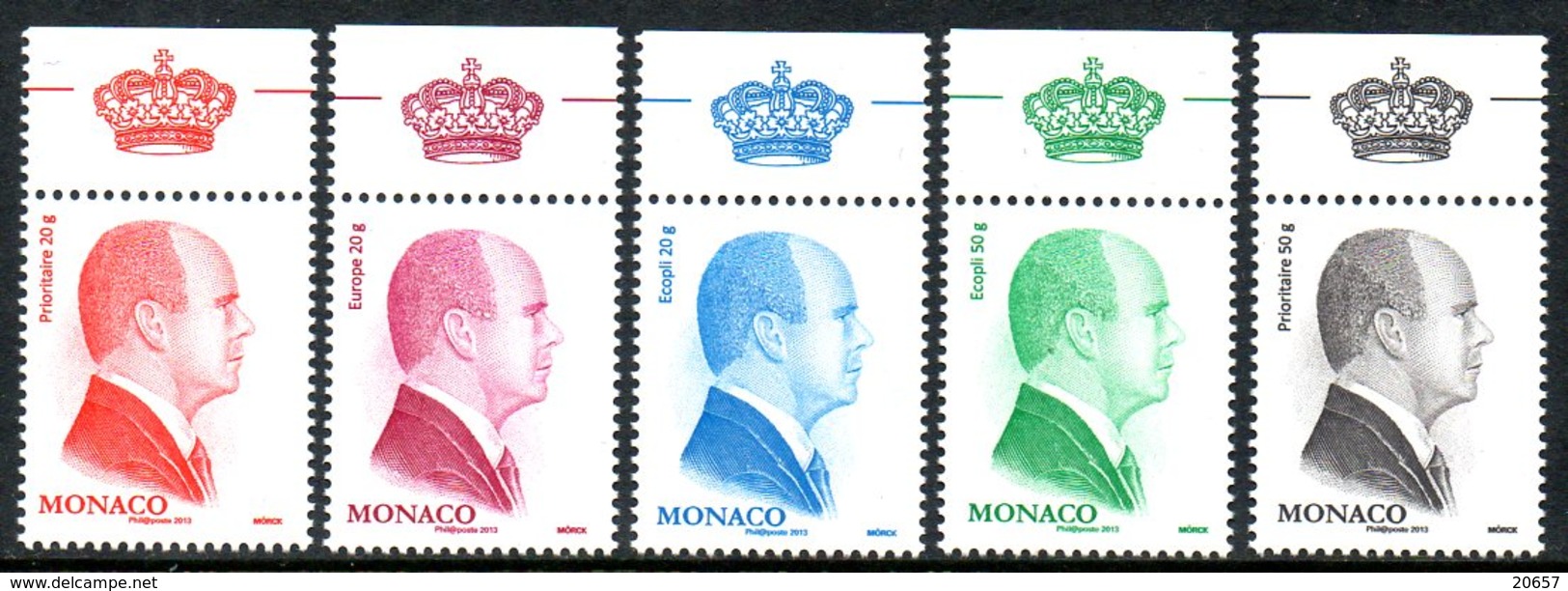 MONACO 2851/55 Albert II, Couronne - Autres & Non Classés