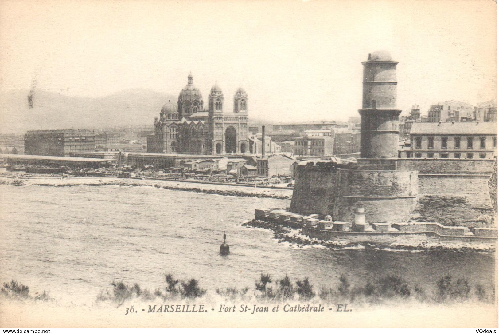 (13) Bouches-du-Rhône - CPA - Marseille - Fort St-Jean Et Cathedrale - Unclassified