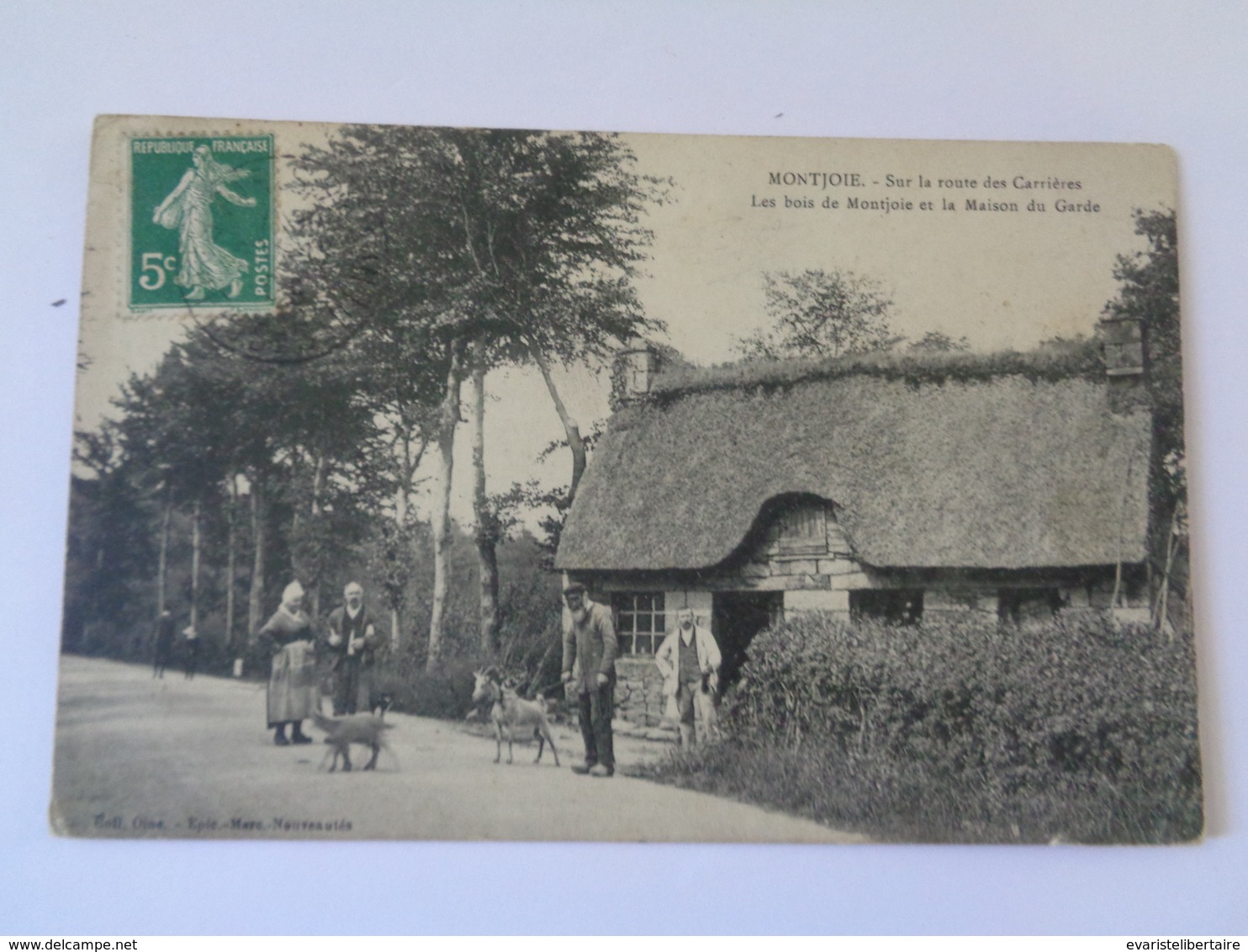 MONTJOIE : Sur La Route Des Carrières ,les Bois De MONTJOIE Et La Maison Du Garde - Beaumont