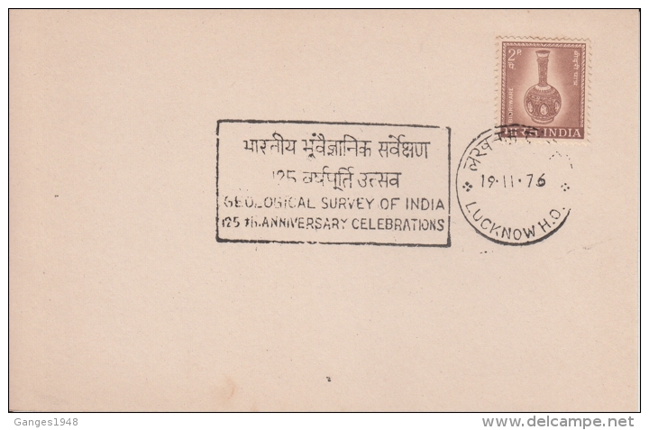 India  19.11.76  Geological Survey Of India  Lucknow Cancellation  Card  #  13337    D  Inde Indien - Other & Unclassified