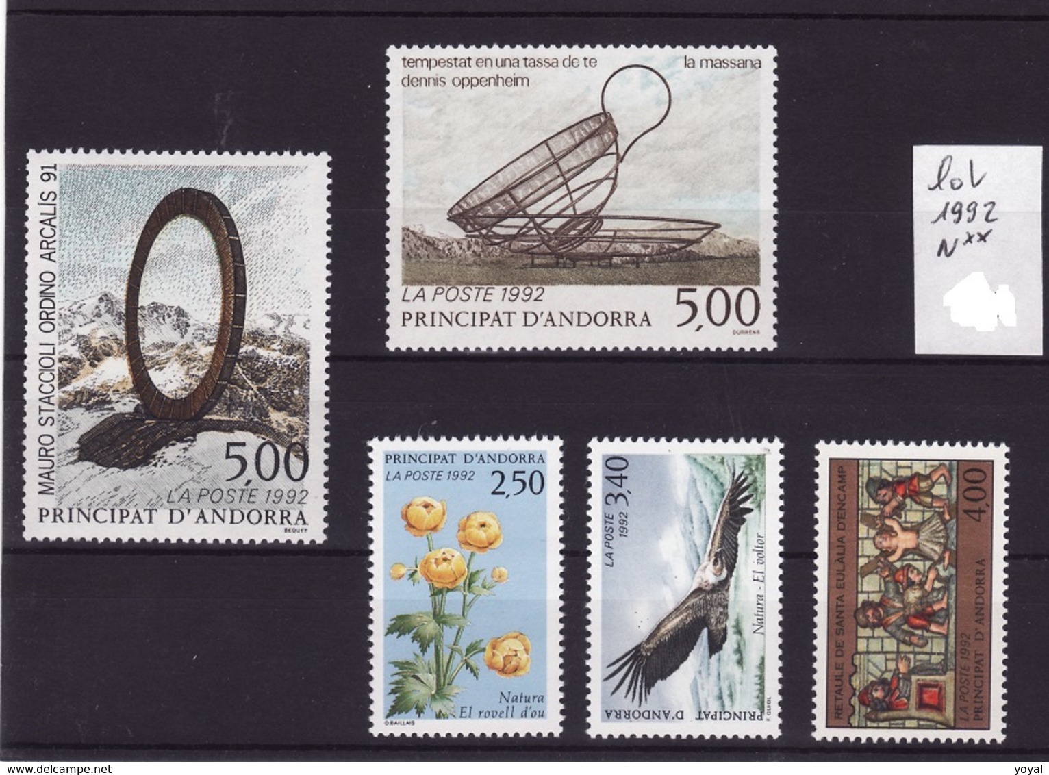 ANDORRE Lot 1992 Faciale N**  C278 - Collections