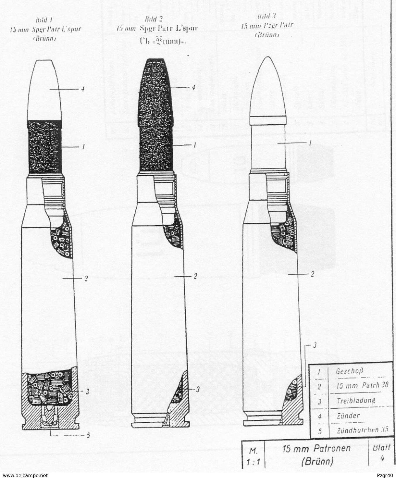 15 Mm Besa Fla M.G.39 15x104 German Kriegsmarine RARE - Decorative Weapons