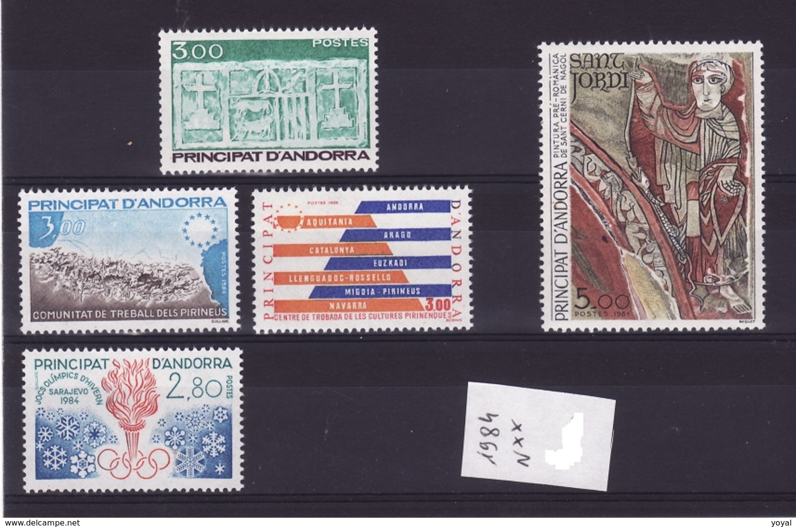 ANDORRE Lot 1984 Faciale N**  C288 - Collections