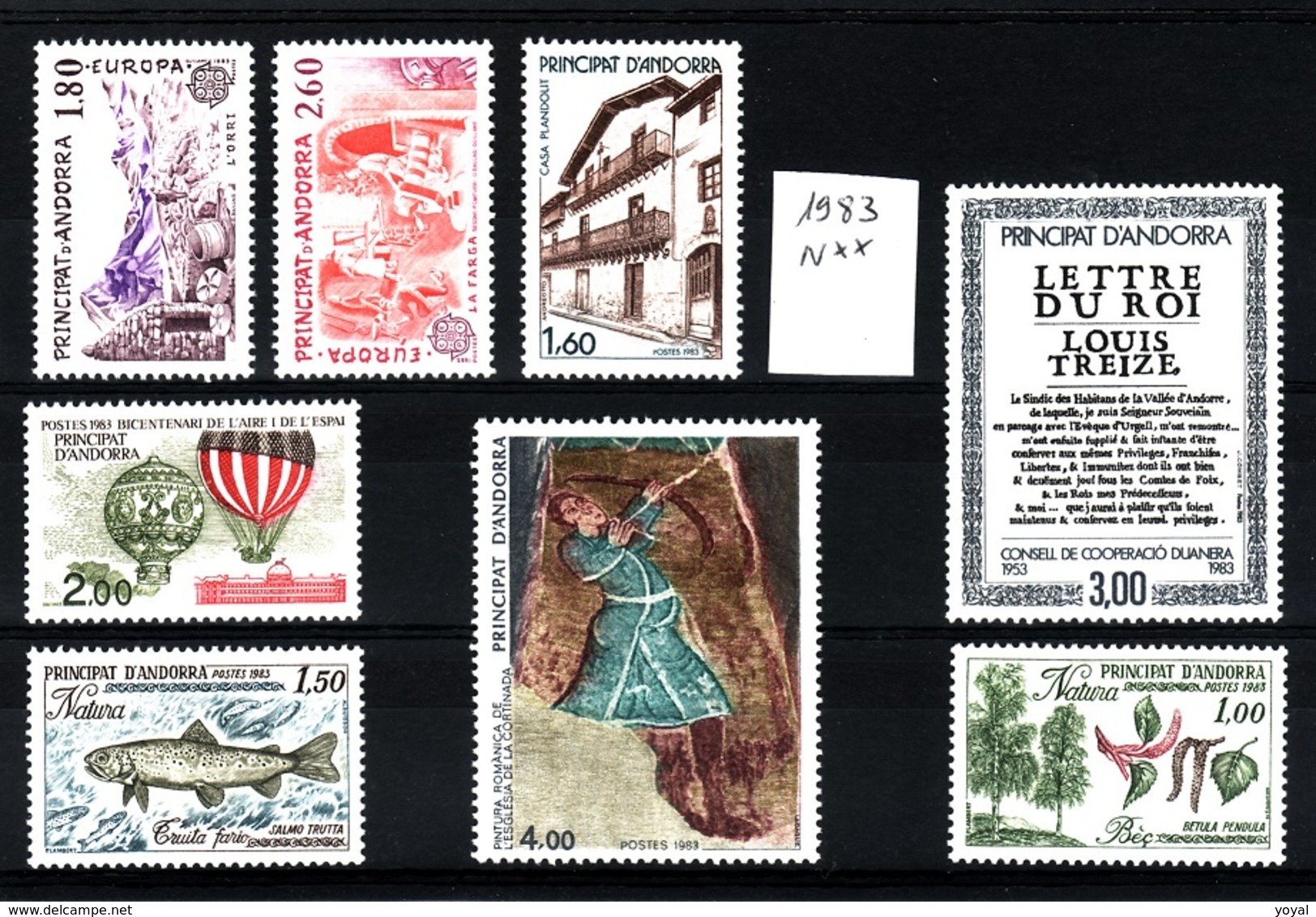 ANDORRE Lot 1983 Faciale N**  C290 - Collections