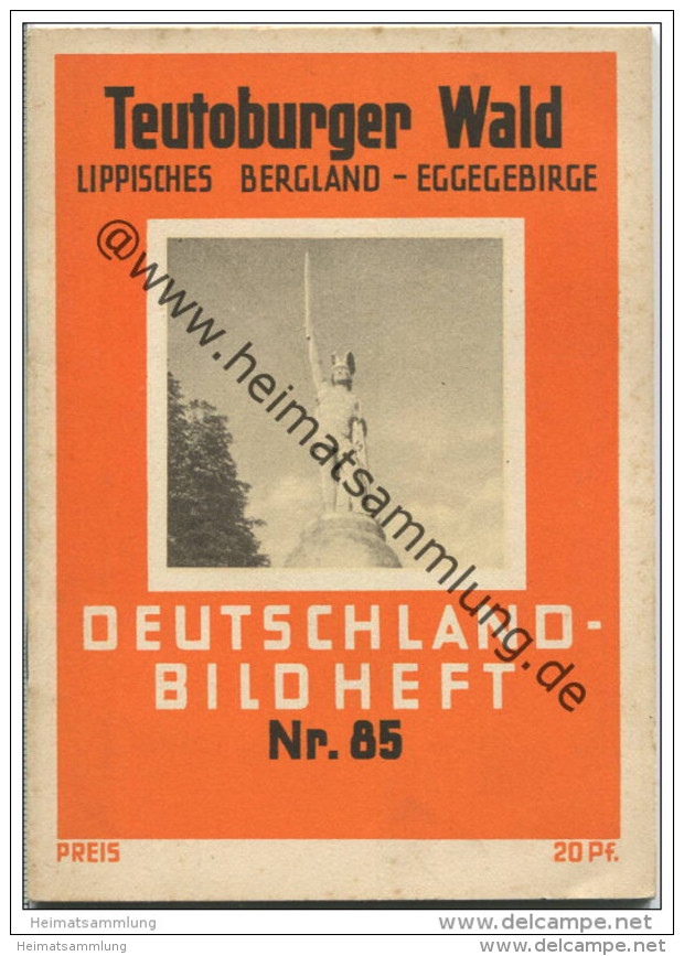 Nr. 85 Deutschland-Bildheft - Teutoburger Wald - Lippisches Bergland - Eggegebirge - Otros & Sin Clasificación