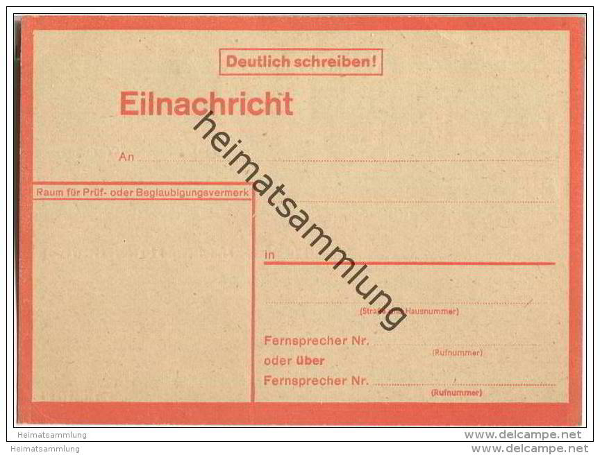 Postkarte - Lebenszeichenkarte - Eilnachricht - 1940er Jahre - Sonstige & Ohne Zuordnung