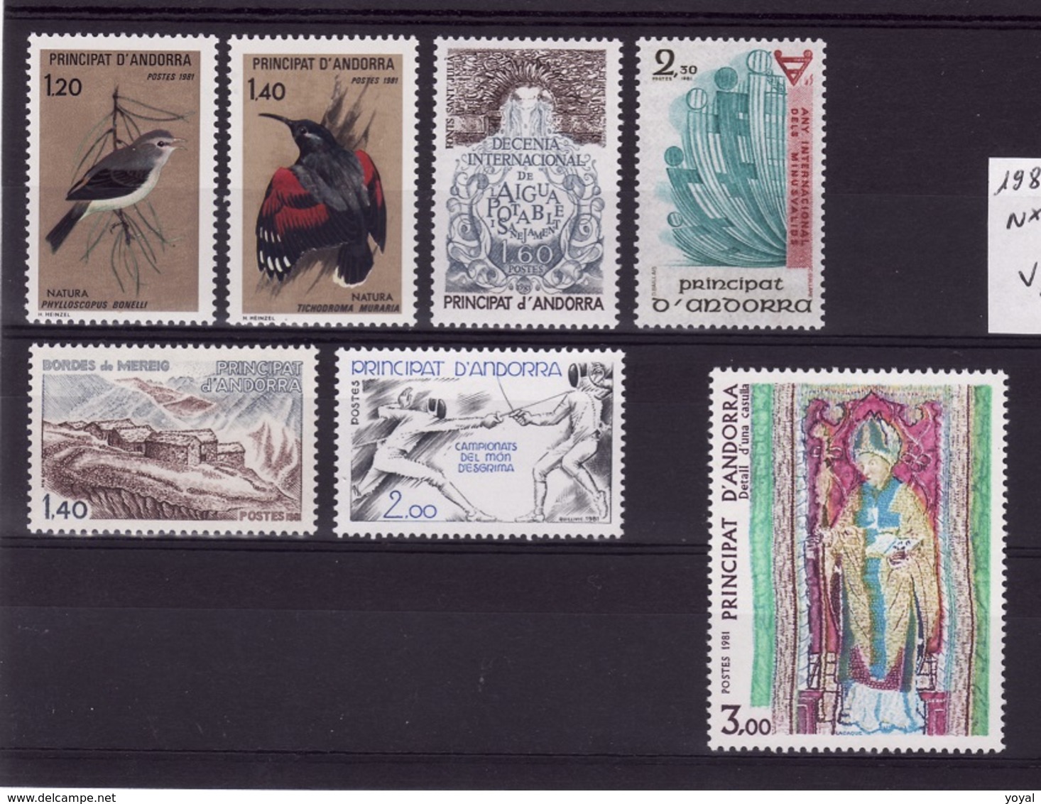 ANDORRE Lot 1981 Faciale  N**  C293 - Collections