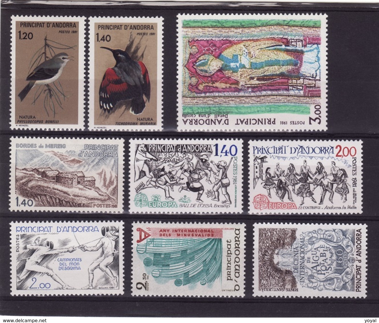 ANDORRE Lot 1981 Faciale  N**  C294 - Collections