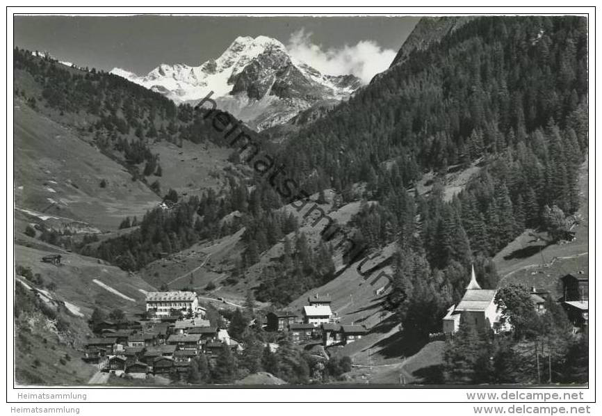 Schweiz - Wallis - Binn - Ofenhorn - Foto-AK 60er Jahre - Binn