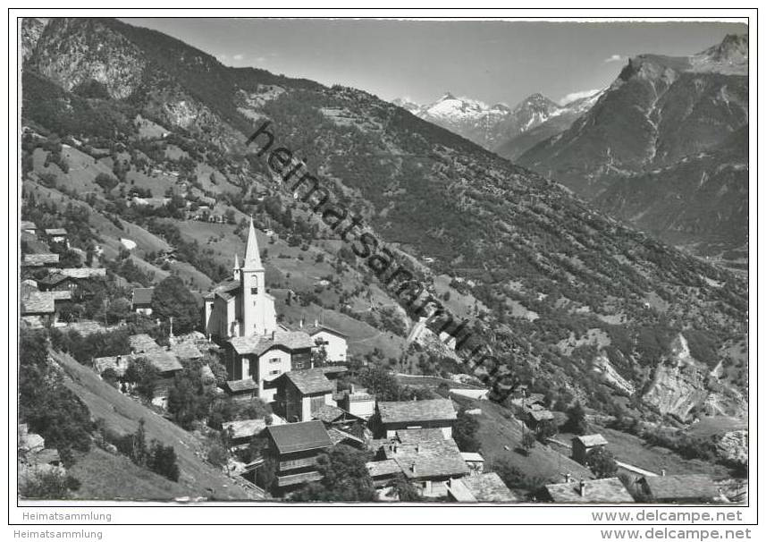 Schweiz - Wallis - Ausserberg - Bortelhorn Und Glishorn - Foto-AK 60er Jahre - Ausserberg