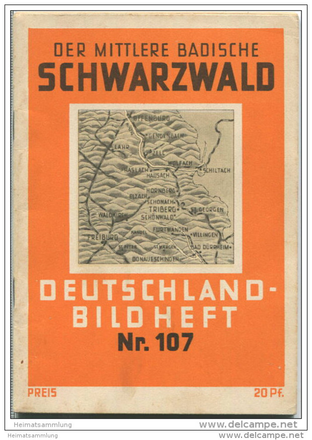 Nr. 107 Deutschland-Bildheft - Der Mittlere Badische Schwarzwald - Otros & Sin Clasificación