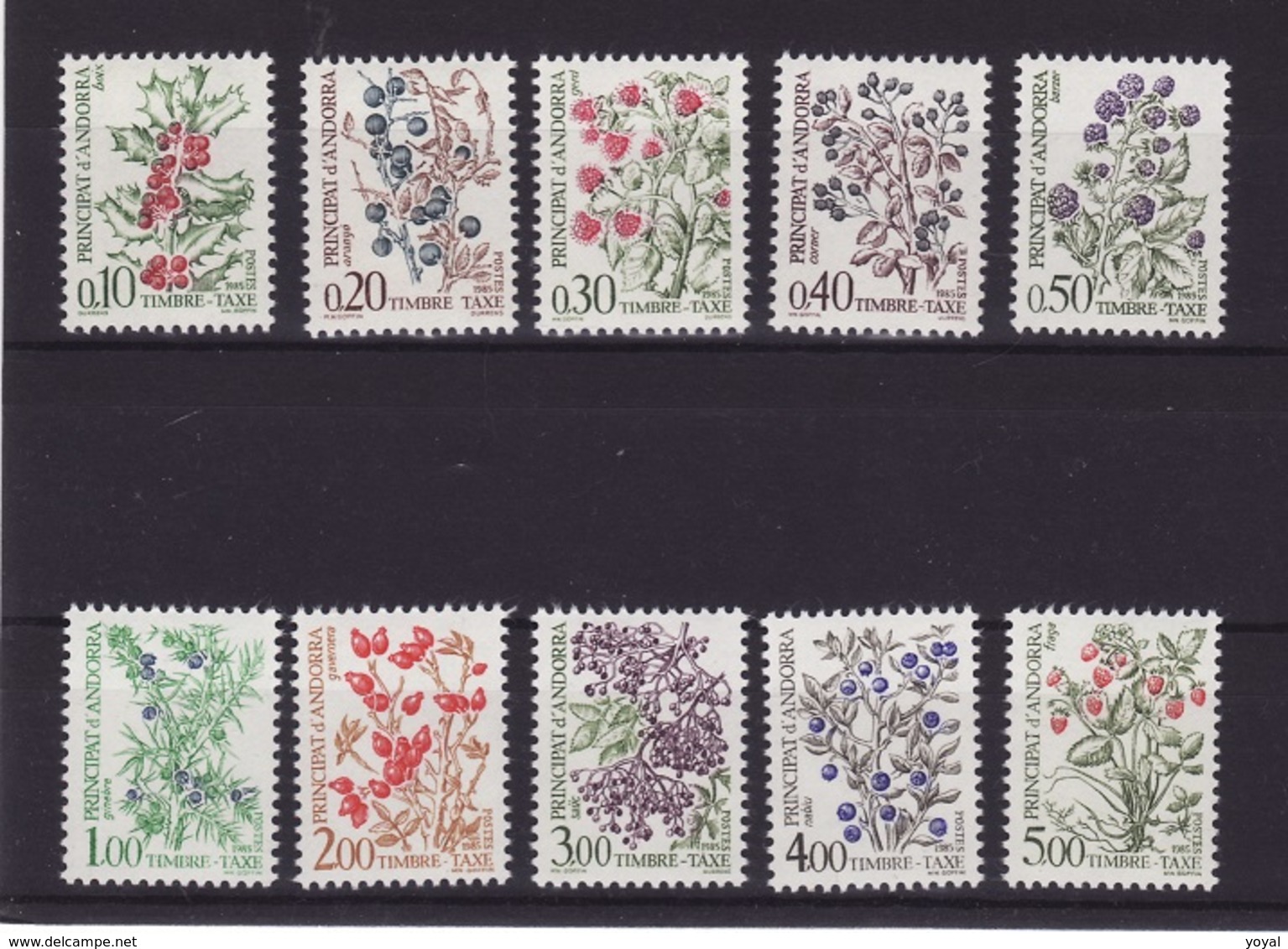 ANDORRE Lot Taxe 1985 N**  C329 - Ungebraucht