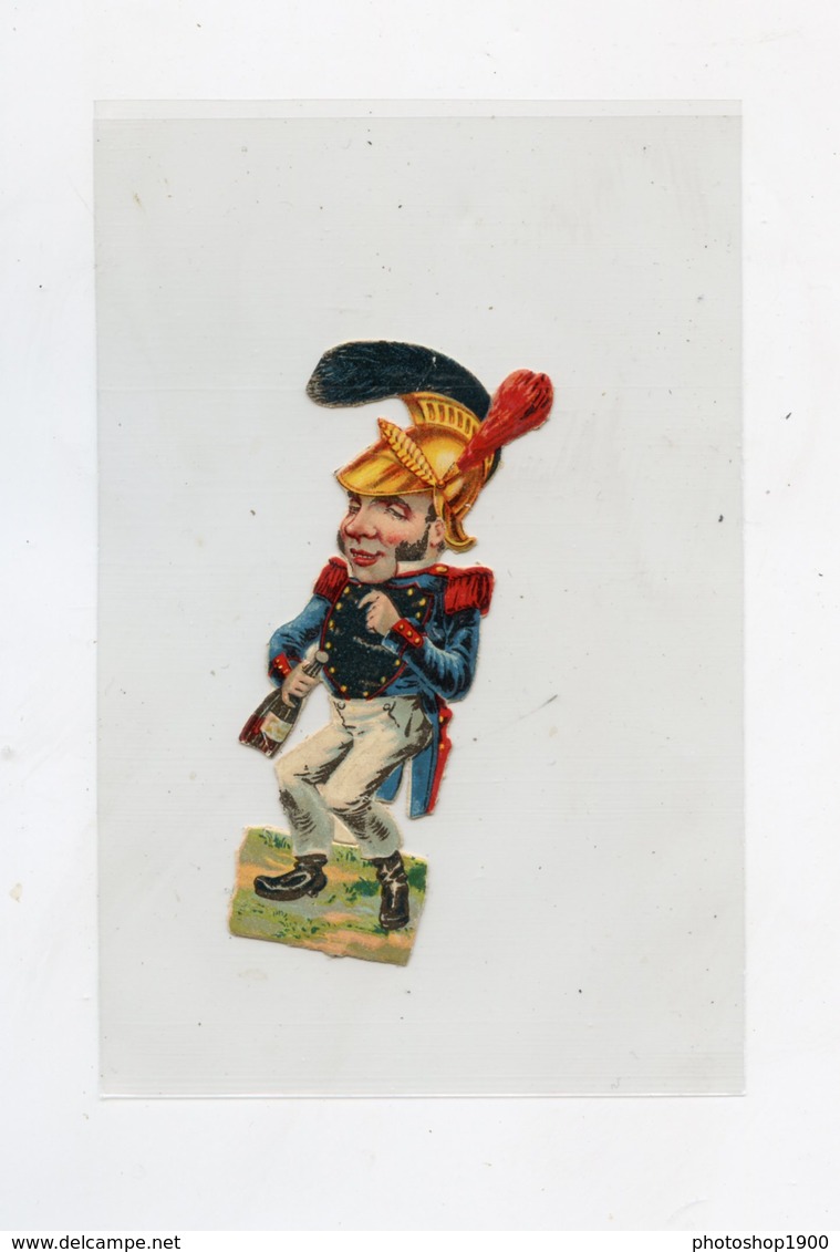 Découpis . Personnage Caricature Militaire . Pinard . Wine, Soldier . Militär - Autres & Non Classés