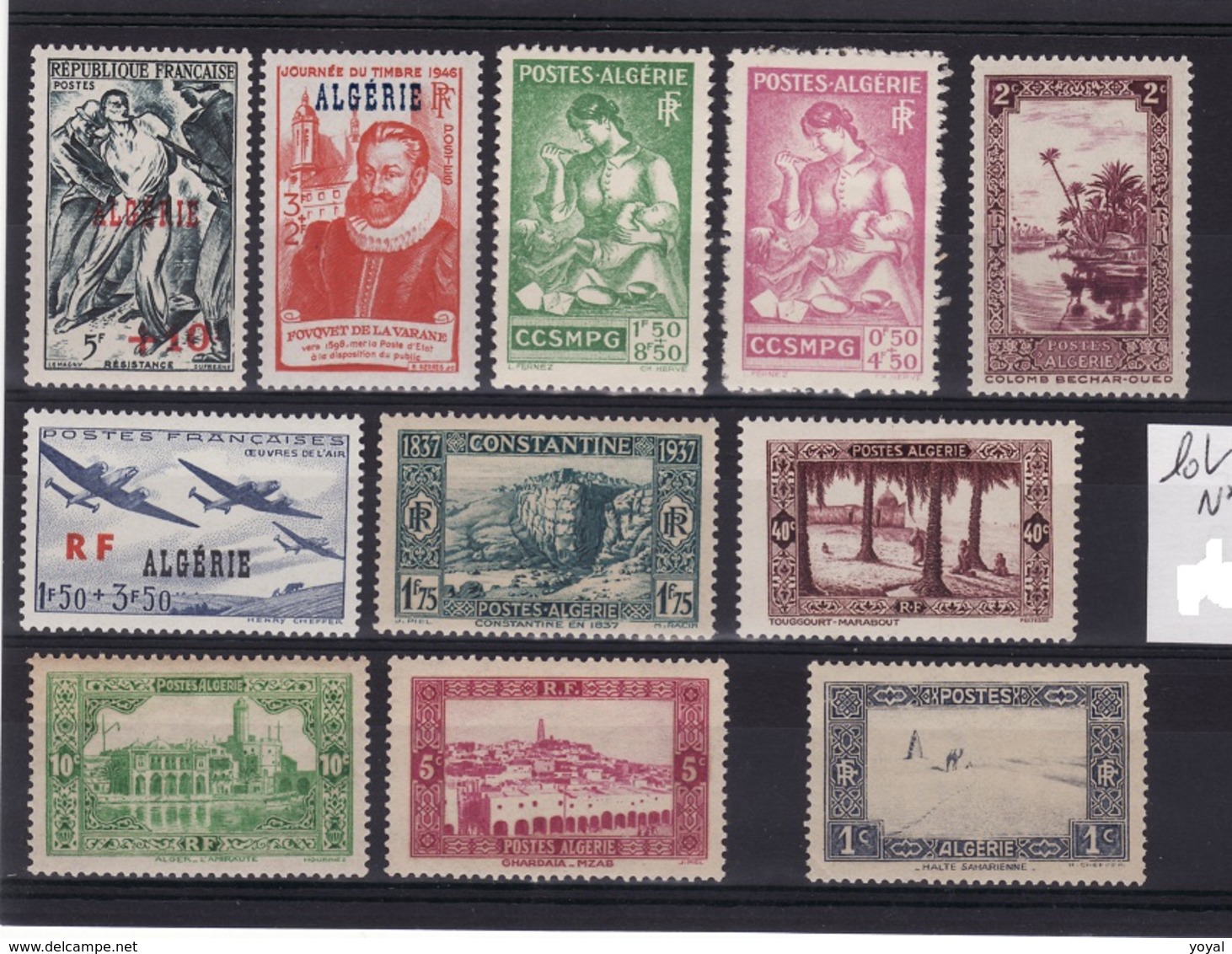 ALGERIE Lot N** C345 - Collections, Lots & Series