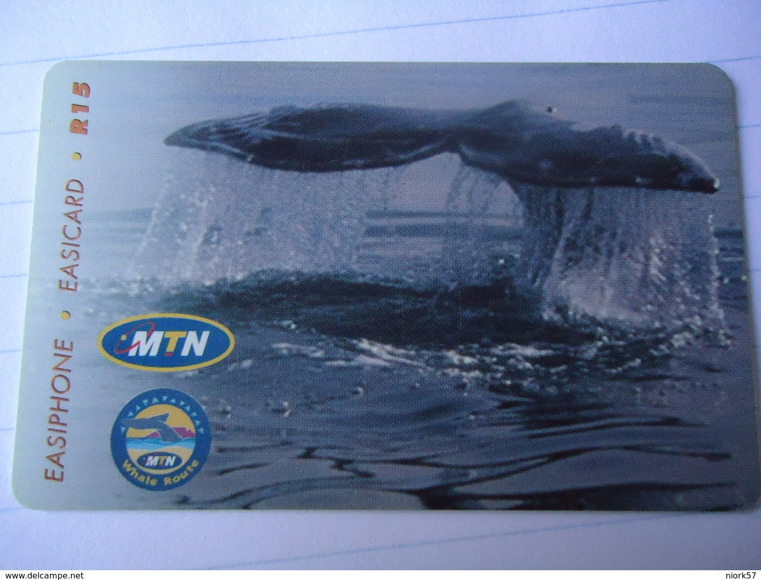 SOUTH AFRICA USED CARDS FISHES WHALE WHALES - Afrique Du Sud