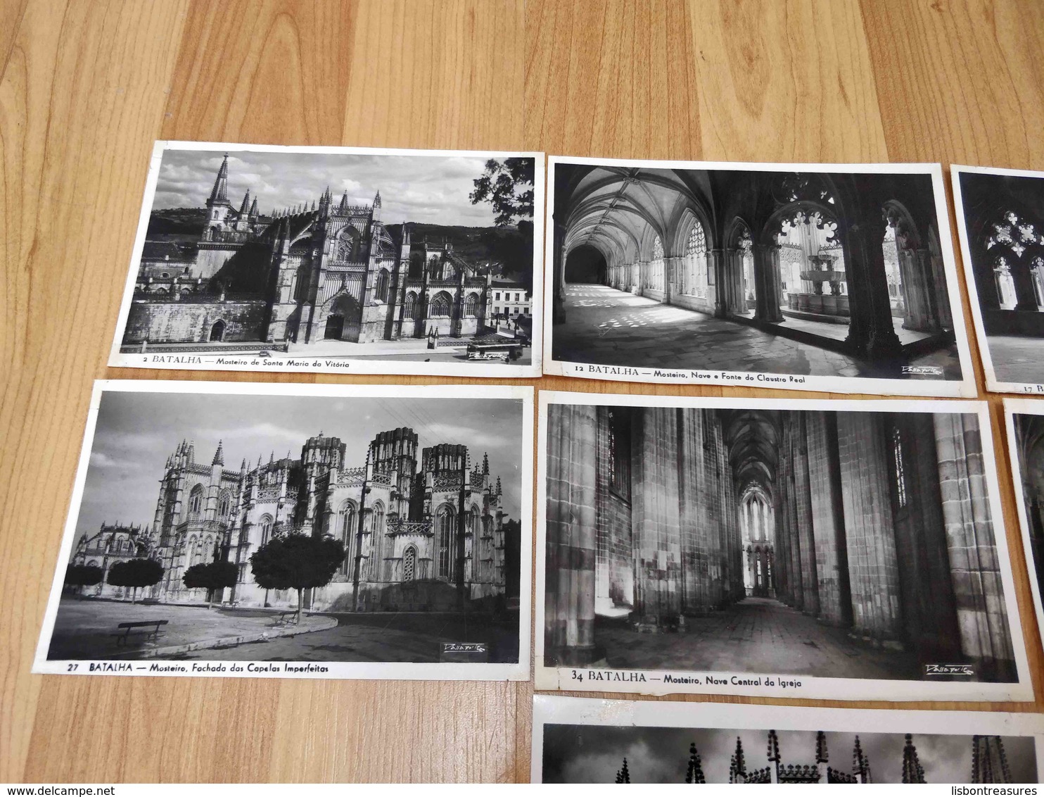 ANTIQUE PHOTO POSTCARD LOT X 10 PORTUGAL MOSTEIRO DA BATALHA - DIFERENT VIEWS  UNUSED - Autres & Non Classés