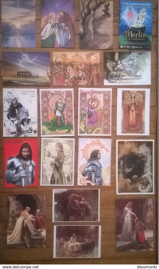 Lot De 21 Cartes Postales Légende Du Roi ARTHUR - Fairy Tales, Popular Stories & Legends