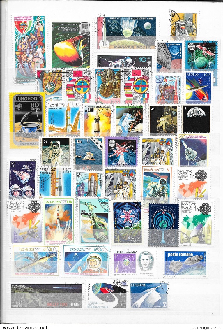 + 120 TIMBRES THEME ESPACE - Collections