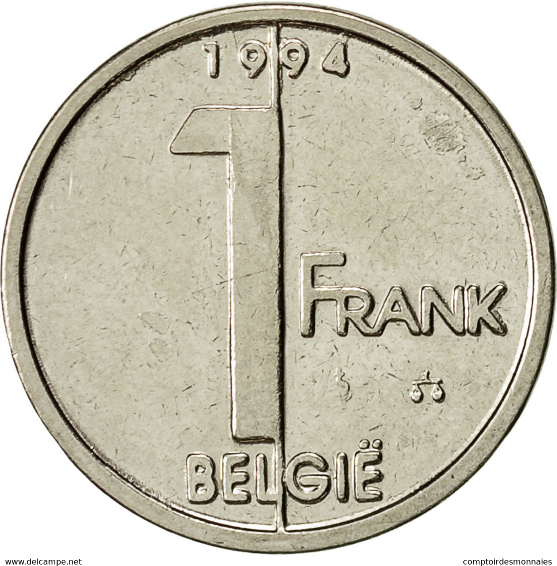 Monnaie, Belgique, Albert II, Franc, 1994, Bruxelles, TTB, Nickel Plated Iron - 1 Franc