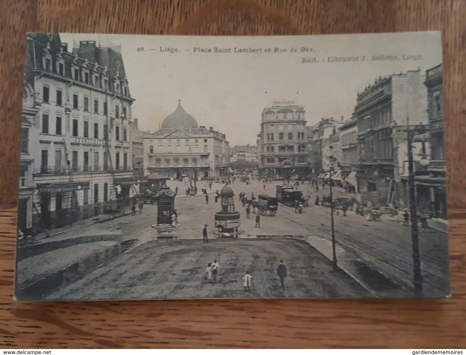 Liège - Place Saint Lambert Et Rue De Bex - Grand Hotel - Carte Molle - DA - Luik