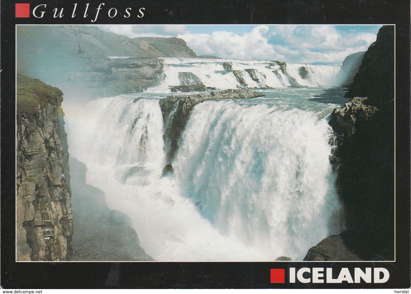 Island- Gullfoss - Waterfall - Nice Stamp - IJsland