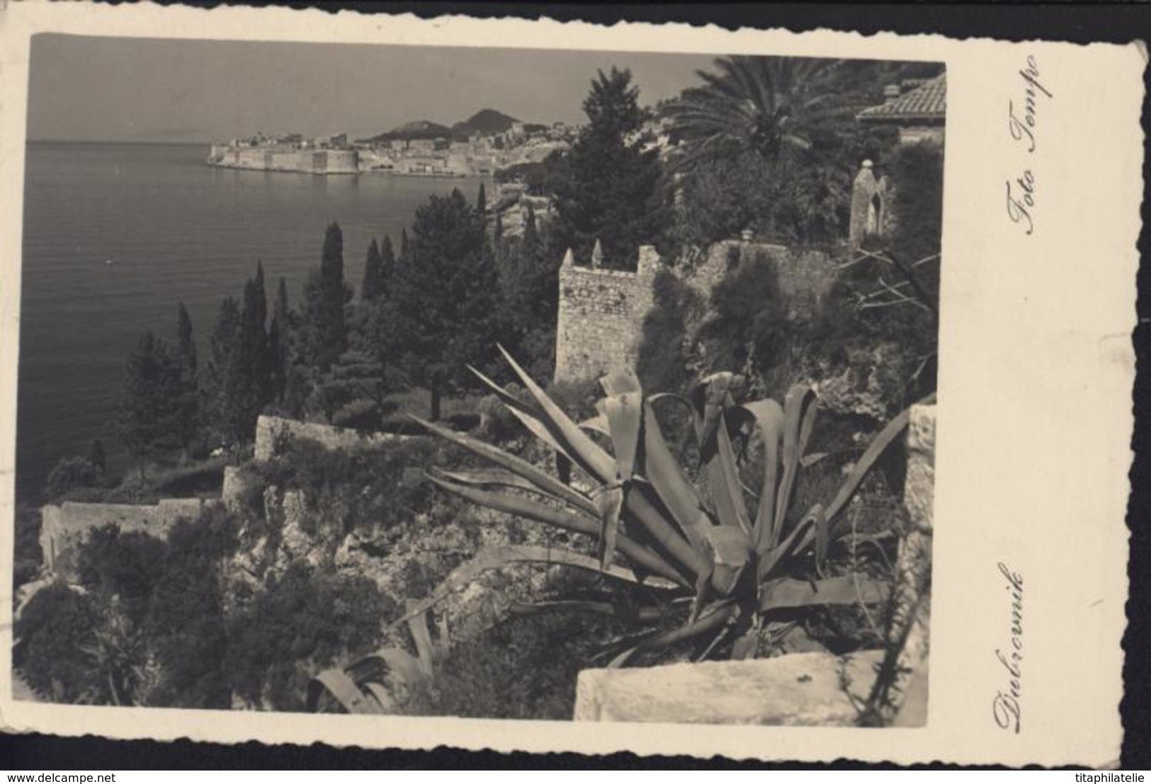 CPA Croatie Dubrovnik Foto Tempo Raguse Ragusa 1937 YT Yougoslavie 278 281 YT Taxe France 33 - Croacia