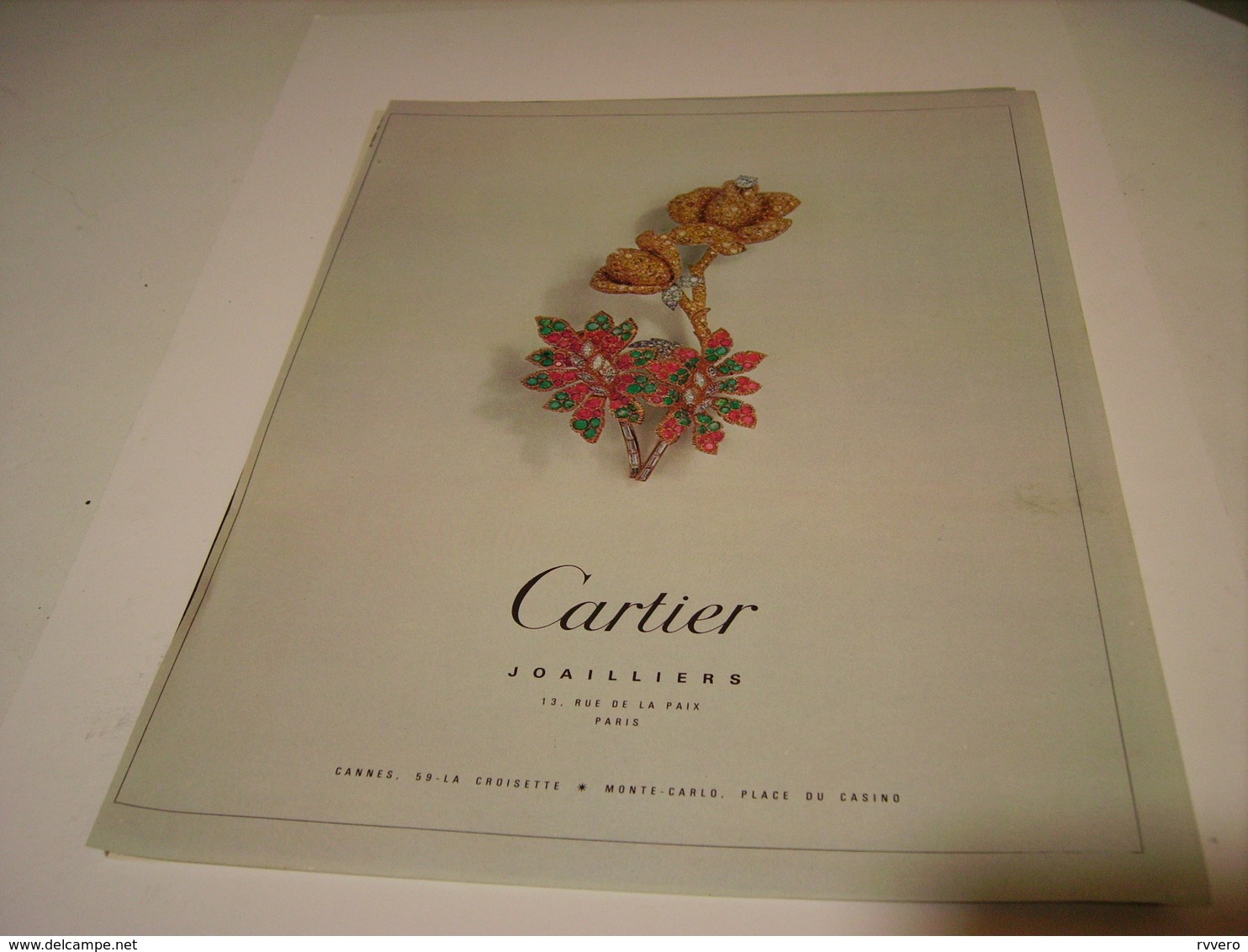 ANCIENNE PUBLICITE JOAILLIER  CARTIER 1983 - Andere & Zonder Classificatie