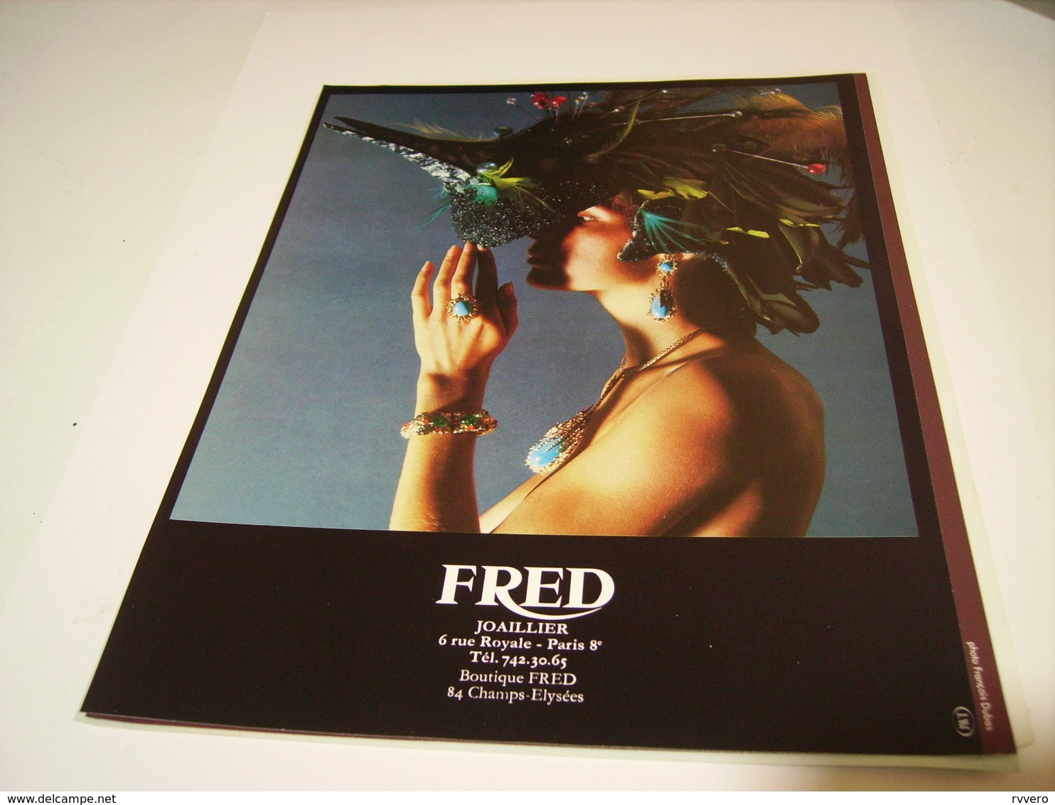 ANCIENNE PUBLICITE  JOAILLIER FRED 1972 - Other & Unclassified