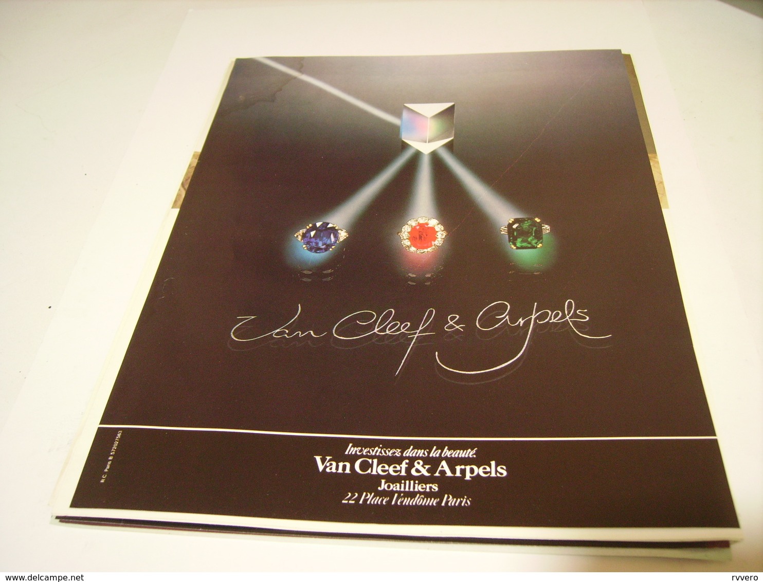 ANCIENNE PUBLICITE JOAILLIER VAN CLEEF & ARPELS  1983 - Andere & Zonder Classificatie