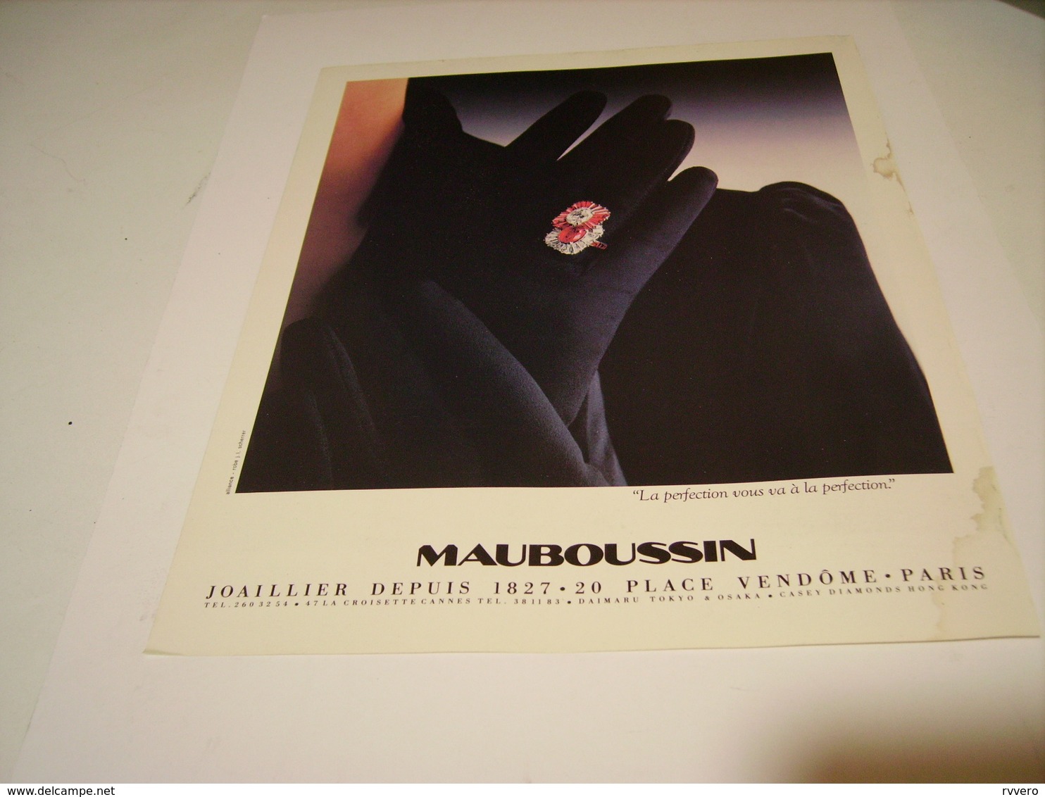 PUBLICITE AFFICHE JOAILLIER MAUBOUSSIN 1982 - Autres & Non Classés
