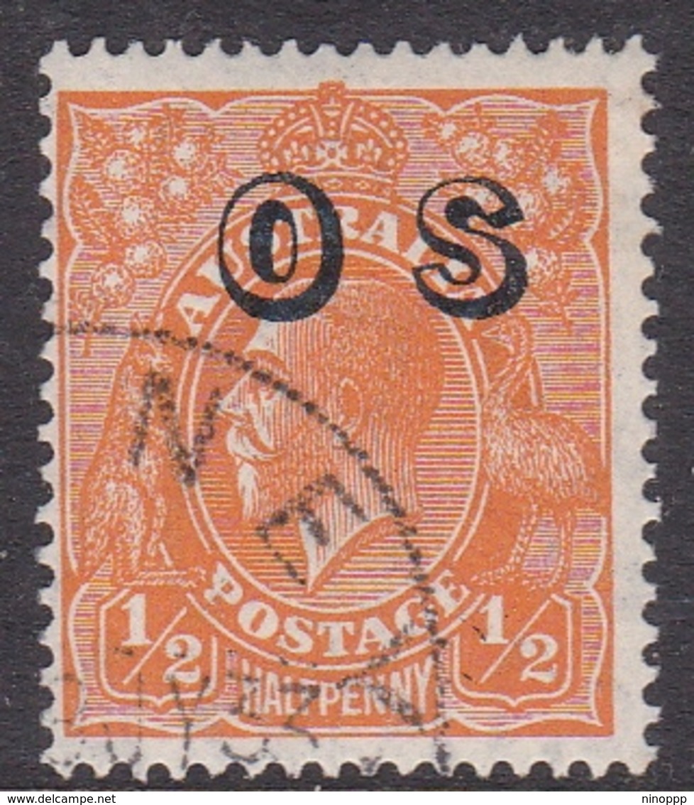 Australia SG O128 1932 King George V,half Penny Orange,overprinted OS, Used - Oblitérés