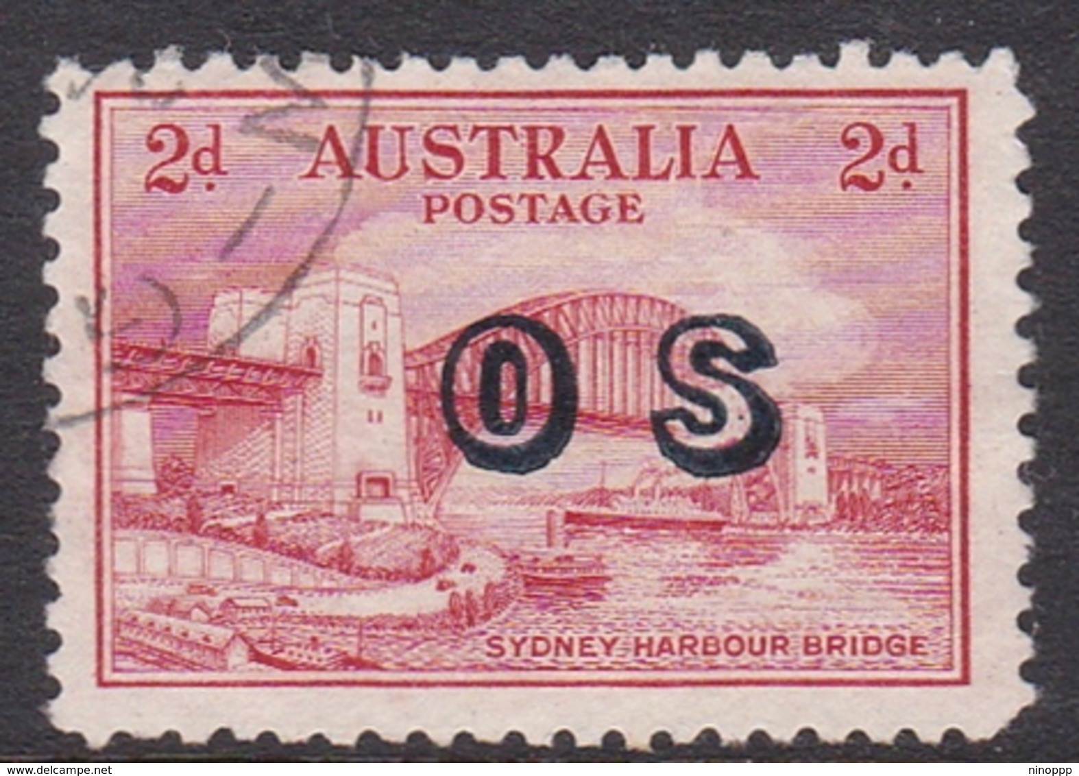 Australia SG O134 1932 2d Harbour Bridge,overprinted OS, Used - Used Stamps