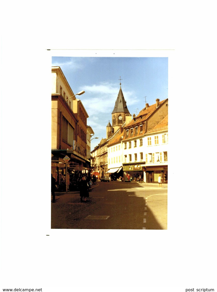 Photo collée sur carton - Lieux - Alsace - Haguenau - 9 photos