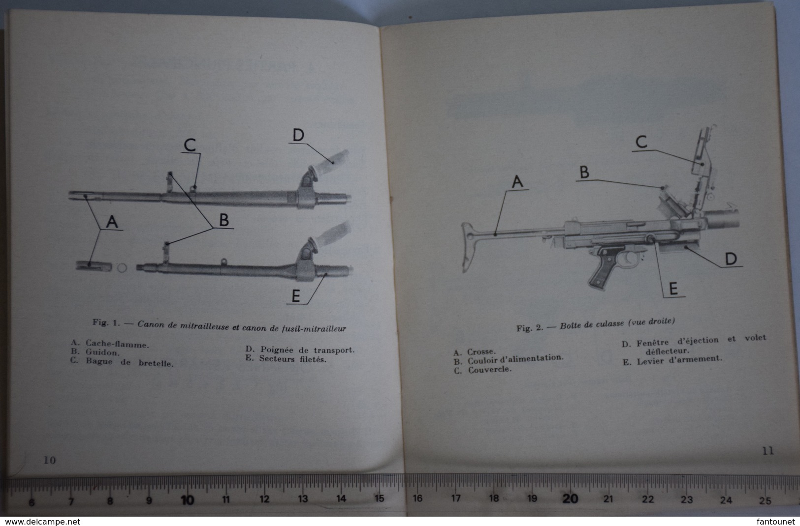 Arme Automatique 7,5mm 1952 - AA52 - Guide Technique Sommaire MAT1038 - Documents