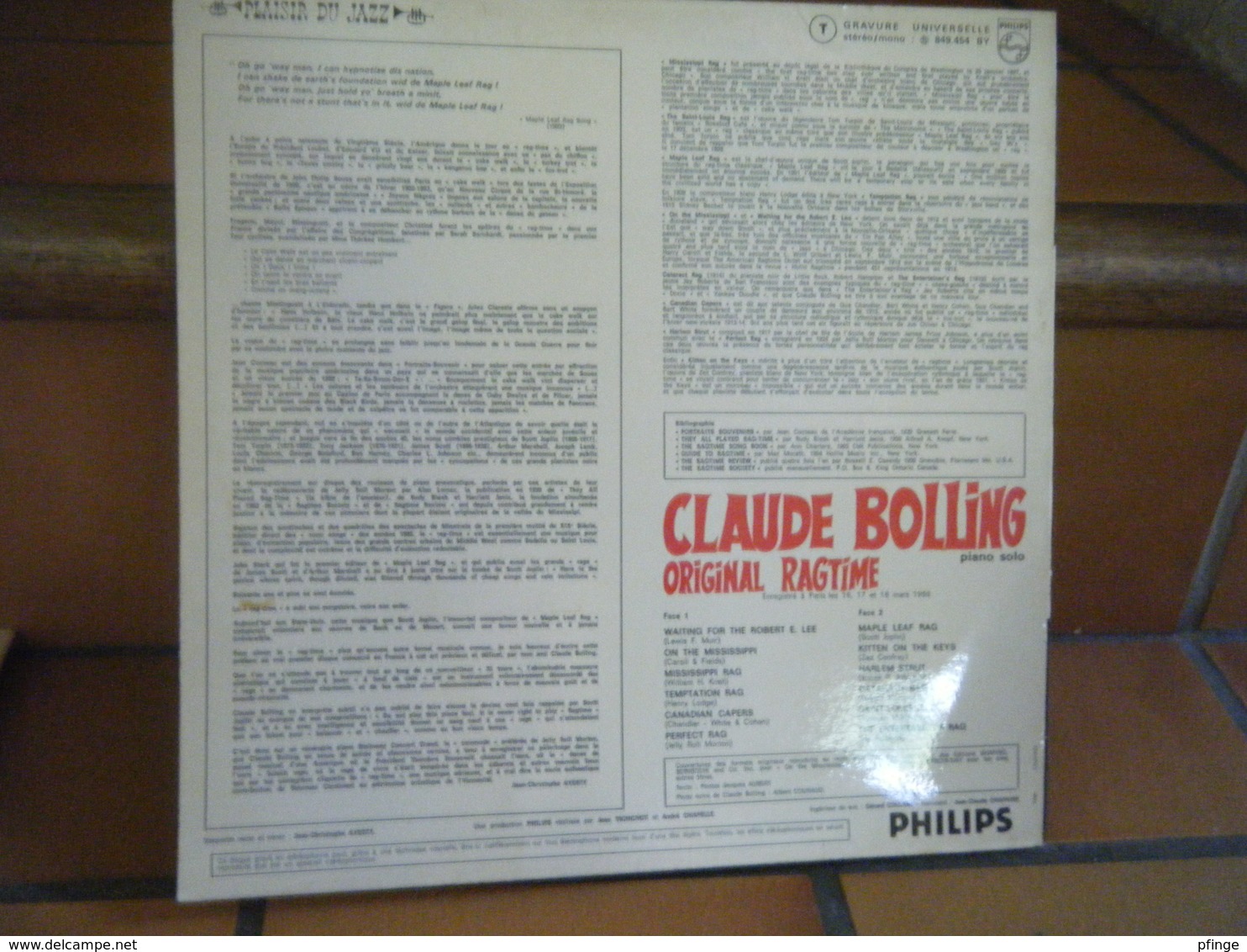 Claude Bolling - Original Ragtime (Grand Prix 1967 Académie De Musique ) - Jazz