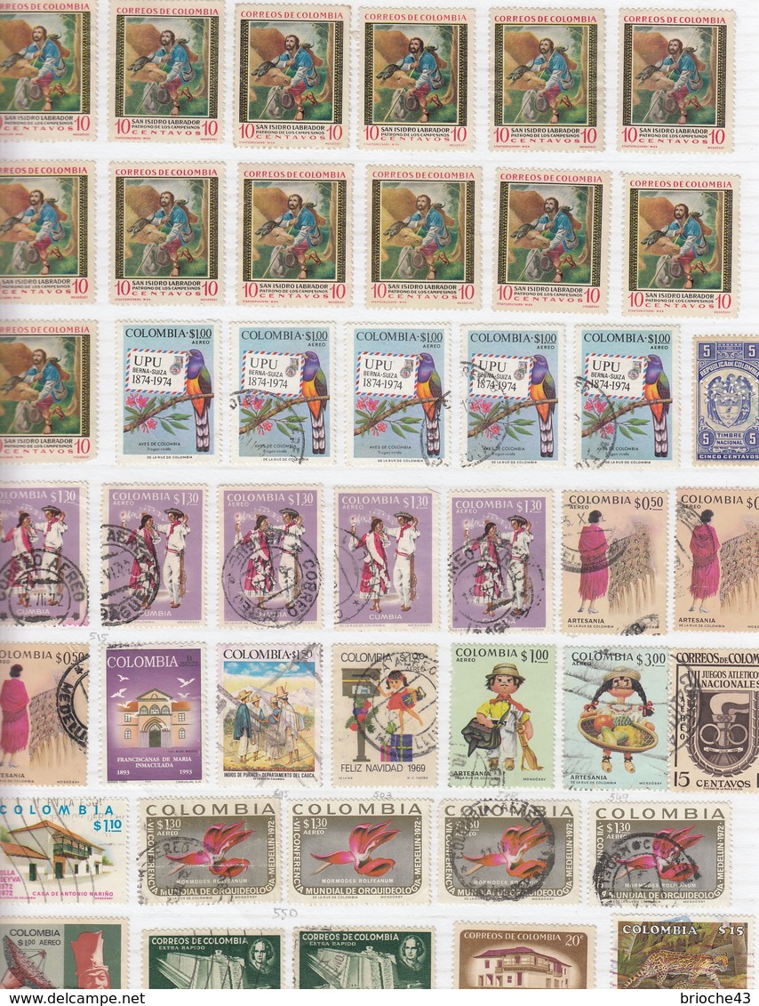 COLOMBIA  - LOT OF STAMPS  - 13 SCANS / TBS - Collezioni (senza Album)