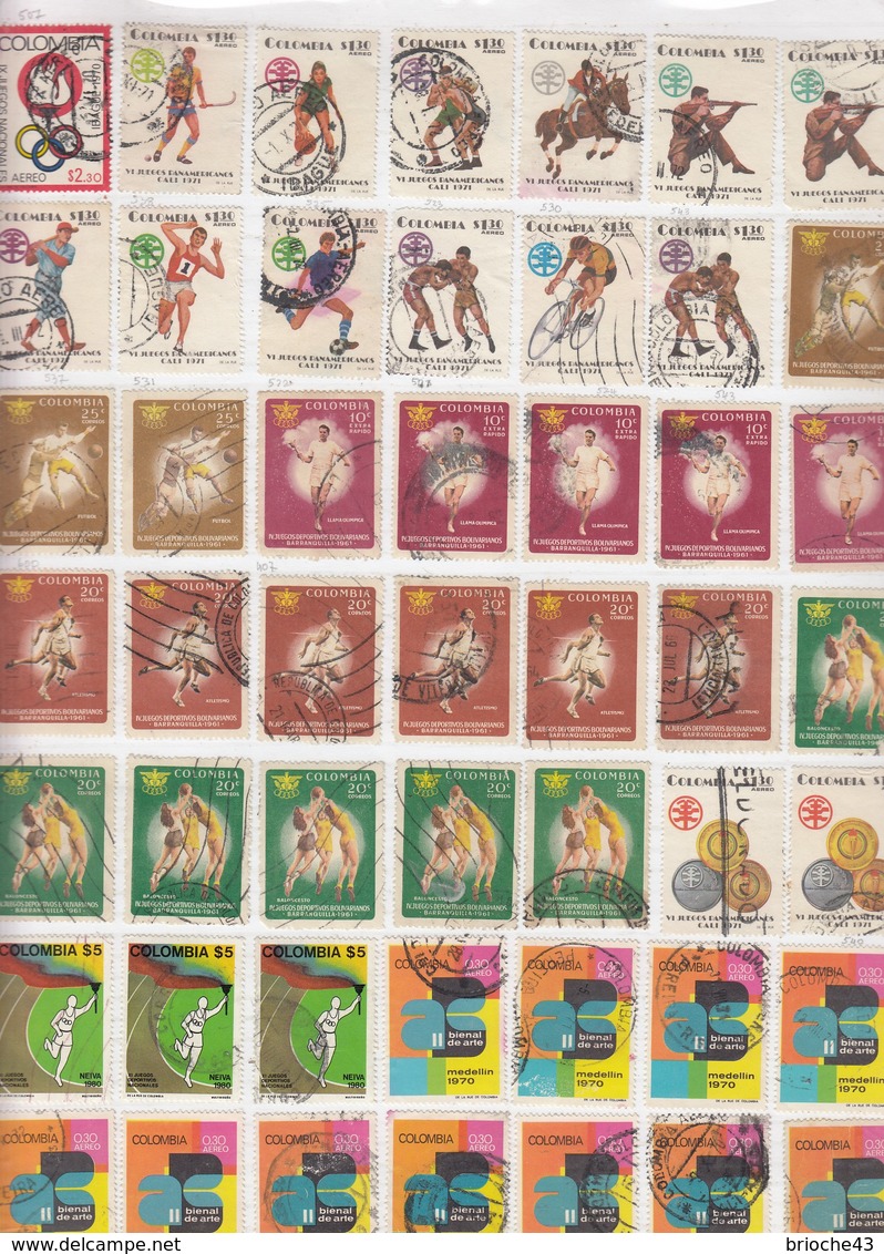 COLOMBIA  - LOT OF STAMPS  - 13 SCANS / TBS