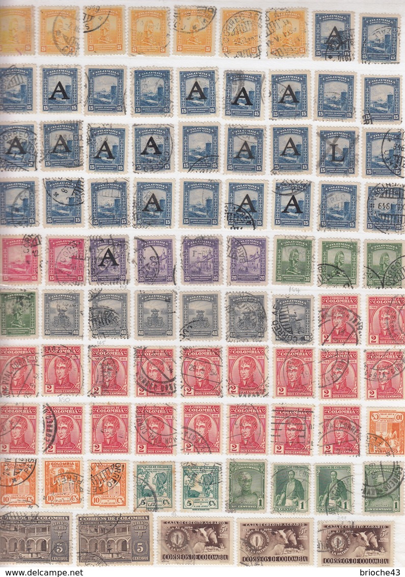 COLOMBIA  - LOT OF STAMPS  - 13 SCANS / TBS