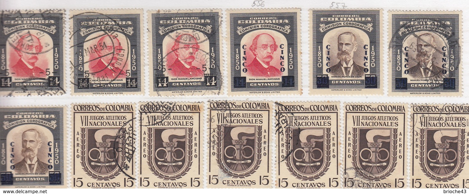 COLOMBIA  - LOT OF STAMPS  - 13 SCANS / TBS