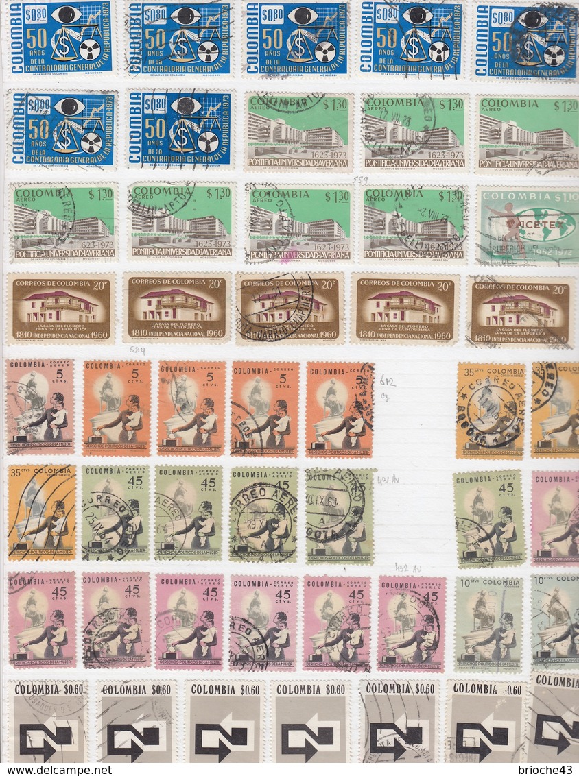 COLOMBIA  - LOT OF STAMPS  - 13 SCANS / TBS